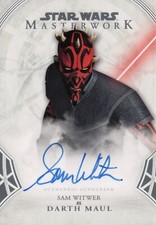 Star Wars Masterwork 2018, Sam Witwer (Darth Maul) Autograph Card A-SWT