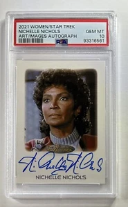 2021 WOMEN OF STAR TREK AUTOGRAPH AUTO NICHELLE NICHOLS POP 1 PSA 10 GEM MINT - Picture 1 of 2