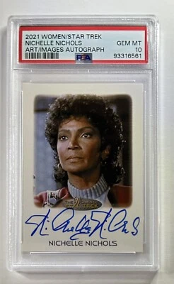 2021 WOMEN OF STAR TREK AUTOGRAPH AUTO NICHELLE NICHOLS POP 1 PSA 10 GEM MINT - Image 1 of 2