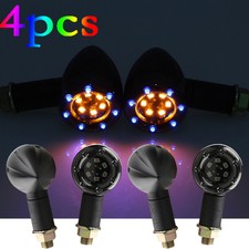 4x LED Turn Signals Front Light For Yamaha V-Star 650 950 1100 1300 Classic XVS