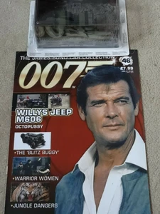 THE JAMES BOND 007 CAR COLLECTION NO 46 MAGAZINE & WILLYS JEEP M606 DIECAST - Picture 1 of 3