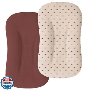 Funda tumbona bebé muselina MiFlor - Ajuste perfecto para acurrucarse orgánico bebé Lou - Imagen 1 de 5