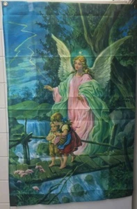 THE ANGEL FLAG with Children Happy Easter Christmas Christian Jesus Christ Faith - Picture 1 of 1