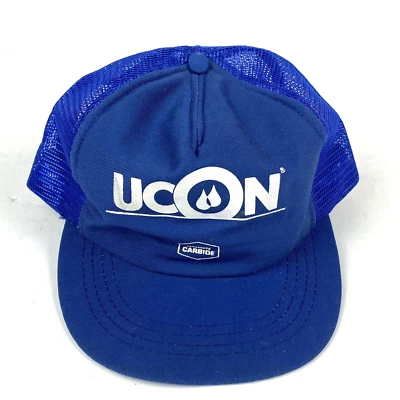 De Colección Union Carbide Sombrero Parche Bandera EE. UU. Logo Malla Snapback Gorra Camionero LEER Foto 1 de 4
