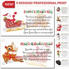 Magic Reindeer Food Santas Key Christmas Labels Tags Snowman Soup Reindeer Poop
