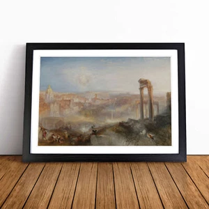 Arte da parete moderna Roma Campo Vaccino di Joseph Mallord Turner tela incorniciata - Foto 1 di 9