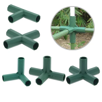 16mm Green Plastic Greenhouse Frame Connectors Gardening Awning Joints Fitting  - Image 1 of 4