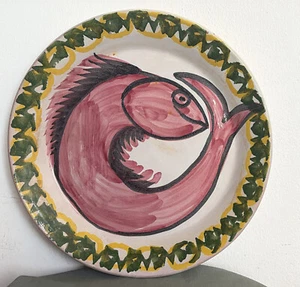 RIESIGER FAYENCETELLER VON CALTAGIRONE SIZILIANISCHE KERAMIK, ALTE MANUFAKTUR - Bild 1 von 11