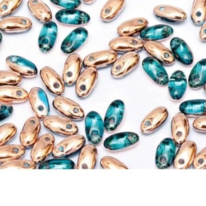 Rizo, Aqua Capri Oro, 2,5x6mm, 7g (app 98-100 cuentas) (rz50) - Imagen 1 de 1