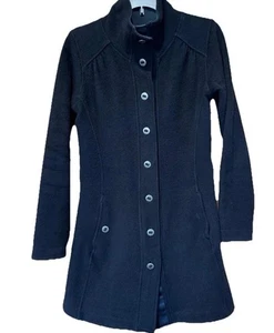 KÜHL Women's Savina Alfpaca Buttoned EUC XL Black Winter Coat Warm Cozy - Picture 1 of 6