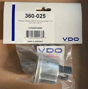 VDO Pressure Sender 150psi Warning Contact 11.4psi 1/8-27 30.15, Part # 360-025 - Picture 1 of 2