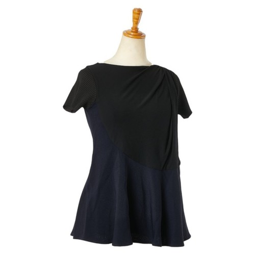Tunica Balenciaga taglia:34 nera blu navy rayon donna BALENCIAGA GZl180wk