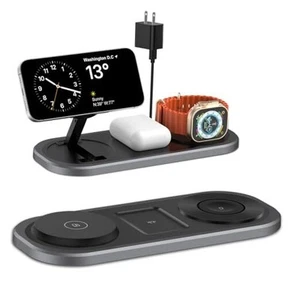 Cargador Inalámbrico 3 en 1 para iPhone, Estación de Carga Plegable para Magsafe para - Imagen 1 de 7