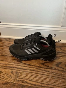 Size 10.5 - Adidas Terrex Swift R3 GORE-TEX Black Grey - Picture 1 of 10