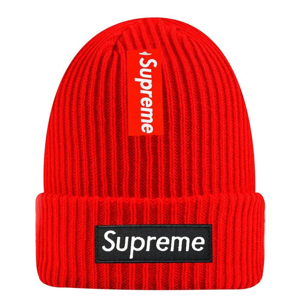 Supreme Red Core Classic Knit Beanie Boxed Logo Skull Cap Adult One Size - Image 1 of 1