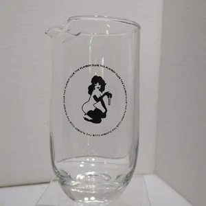 Vintage Playboy Club Cocktail Pitcher Glass LeRoy Neiman Femlin Logo Barware - Picture 1 of 9