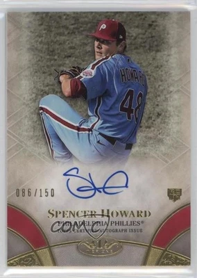 2021 Topps Tier One Break Out Auto /150 Spencer Howard #BOA-SHO Rookie Auto RC - Image 1 of 2