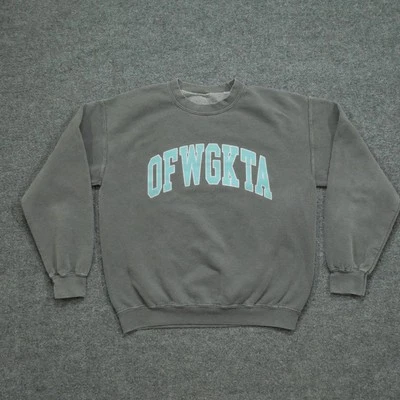 Odd Future Sweatshirt Mens Medium Grey Pullover OFWGKTA Spell Out - Image 1 of 4