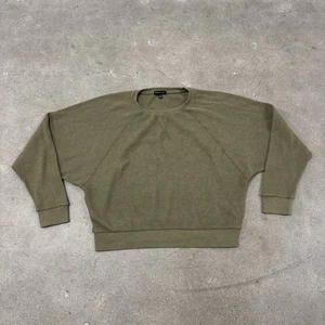 Top térmico recortado Beyond Yoga para mujer manga larga tejido gofre color verde M - Imagen 1 de 5