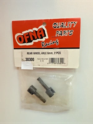 OFNA Racing RC 30300 REAR WHEEL AXLE 6mm (2) PCS NEW OLD INVENTORY - Image 1 of 2