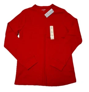 NWT Boys' CAT & JACK Long Sleeve Thermal T-Shirt Red Size XL (16) - Picture 1 of 1