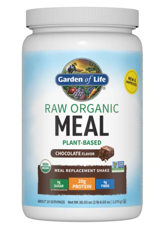 Garden of Life Raw Organic Meal Plant-Based Chocolate 35.9 oz ( New Free Ship )