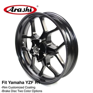 For YAMAHA YZF R1 2015 - 2020 2019 YZF-R1 Motorbike CNC Front Wheel Rim Black - Picture 1 of 6
