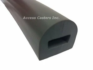 SB567 Premium Grey Rubber Strip Bumper, Price is by the Foot - Picture 1 of 2