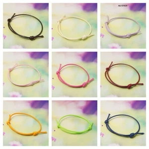 Friendship Waxed Thread Cord Adjustable Bracelet Choose Color (AJEW-JB00011) - Picture 1 of 43