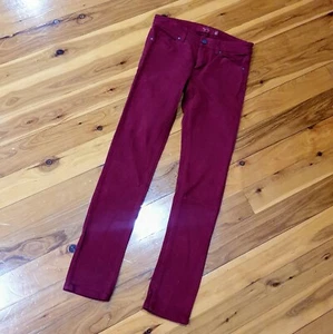 Women's size 6 'TIGERLILY' Gorgeous burgundy skinny jeans- AS NEW - Picture 1 of 7