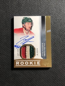 2012-13 UPPER DECK THE CUP TYLER CUMA ROOKIE AUTO PATCH GOLD #ed 28/65