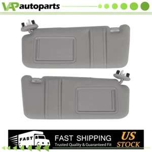 LEFT + RIGHT Driver Passenger Side Sun Visors For 07-11 TOYOTA CAMRY W/Sunroof - Picture 1 of 24