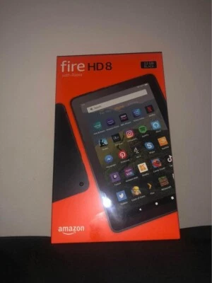 Amazon Fire HD 8 Tablet, 8" HD display, 32 GB, Black - with Ads - Image 1 of 3