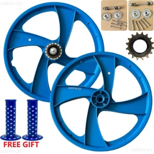 Juego de buje deportivo de PVC de 20" para bicicleta BMX (AZUL) 4 RADIOS - DHL EXPRESS - Imagen 1 de 11