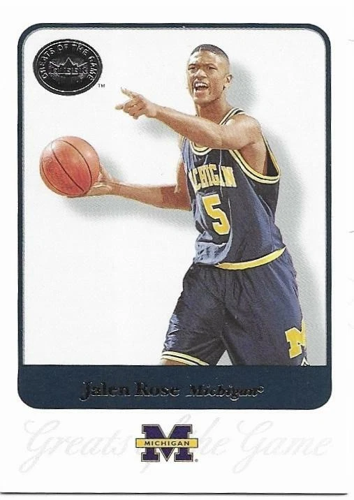 JALEN ROSE 2001 Fleer GOTG card #31 Michigan Wolverines Basketball NR MT - Image 1 of 1