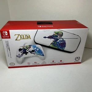 NIB Sealed ZELDA Nintendo Switch Enhance Wired Controller and Slim Case PowerA - Picture 1 of 15