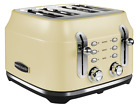 Rangemaster RMCL4S201CM Classic Cream 2.1kW 4 Slice Toaster, Defrost &amp; Reheat