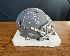 Barry Sanders Signed Detroit Lions SLATE Mini Helmet RARE! Schwartz & Beckett - Picture 1 of 7