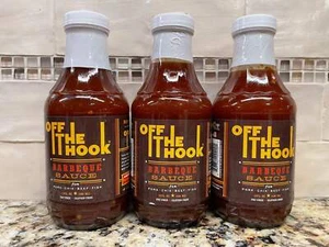 2 BOTTLES Off The Hook Barbeque Sauce 16 oz BBQ Pork Chicken Dip NC - Picture 1 of 5