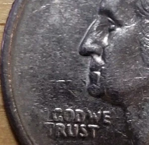 1996 P Washington Quarter Error Missing ‘In God We Trust’ Letters - Picture 1 of 6