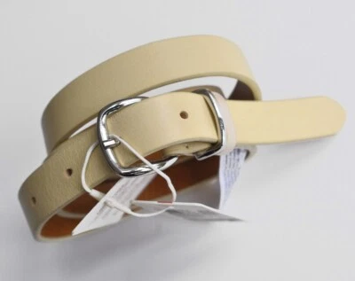 Esprit 20 mm breiter 100% Rinds Leder Gürtel  Gr. S bzw. 73 bis 83 cm Beige - Bild 1 von 2