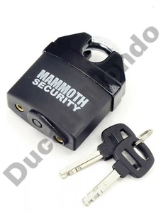 Cerradura de grillete cerrado Mammoth 11 mm acero endurecido doble rodamiento de bolas resistente a la intemperie - Imagen 1 de 3