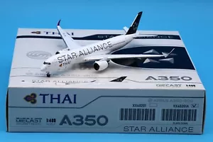 JC Wings 1:400 Thai Airways A350-900XWB modello di aeromobile pressofuso HS-THQ FLAPS DOWN - Foto 1 di 13