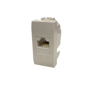 Frutto rj45 UTP cat.6A compatible Bticino Living Light N4262C6 8 broches pour... - Photo 1/5