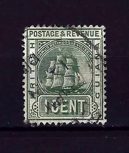 British Guiana Scott 160 / SG 240b Stamp - Seal of Colony - 1 Cent 1905 Used - Picture 1 of 2
