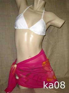 Sexy Traje de Baño Cubrir Playa Cubrir Sarong Pareo Canga con Hebilla Nuevo sin Etiquetas - Imagen 1 de 1