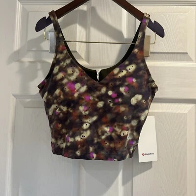 NWT Lululemon Align Tank Crop Soft Focus Splatter Green Multi SFS2  Size ：6&10 - Image 1 of 4