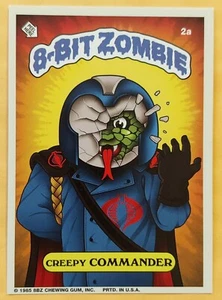 8-BIT ZOMBIE CREEPY COMMANDER (2a) - SDCC GPK / GI JOE PARODY PROMO CARD 8BZ SP - Picture 1 of 2