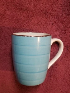 Taza Royal Norfolk remolino turquesa azul azulado y marrón 12 oz. ¡Bonito! - Imagen 1 de 4