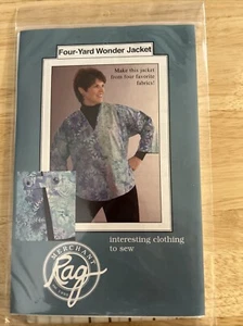 Rag Merchant ~ Vier-Yard Wunderjacke Nähmuster Größe 6-24 ungeschnitten - Bild 1 von 2